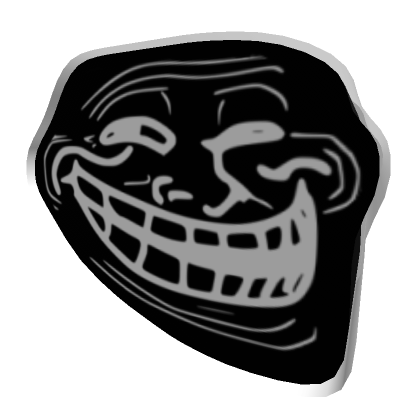 Inverted Troll Face Head | Roblox Item - Rolimon's