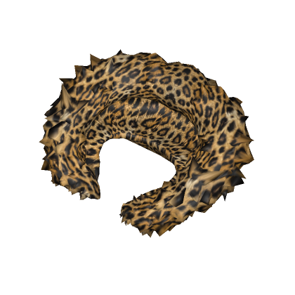 Roblox Item [3.0] Brown Leopard Fur Hood