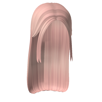 Pink Long Front Simple Sleek Hair