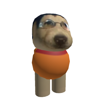 Roblox Item SUS DOG WITH GLASSES