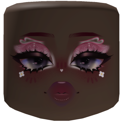 Roblox Item cute melody pink makeup in brown