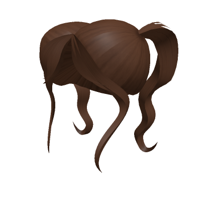 Roblox Item Brown Long Wavy Cutesy Pigtails