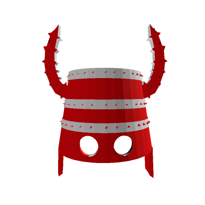 Roblox Item Red Bucket With Horns