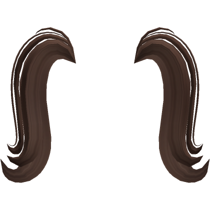 Kawaii Swirl Pigtail Extensions ( Brown )'s Code & Price - RblxTrade