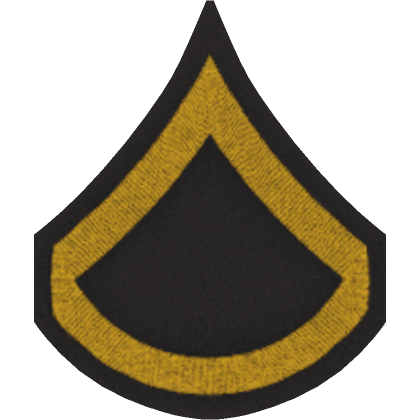 Roblox Item Left Private First Class (PFC) Rank Patch