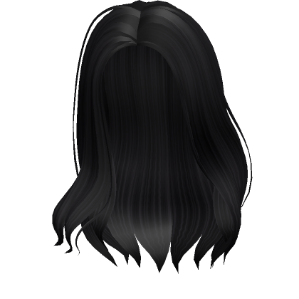 Wavy Popular Girl Black Hair's Code & Price - RblxTrade