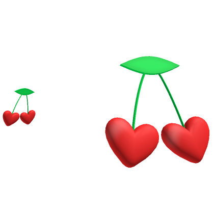 Cherry Heart Hair Clips | Roblox Item - Rolimon's