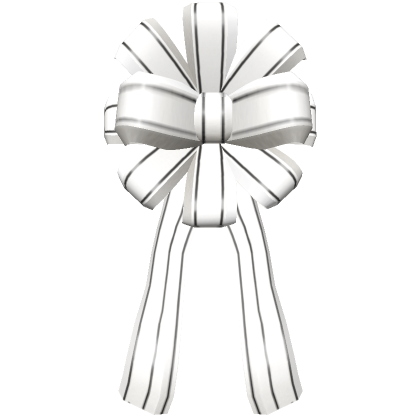 Roblox Item Holiday Gift Bow (White and Black)