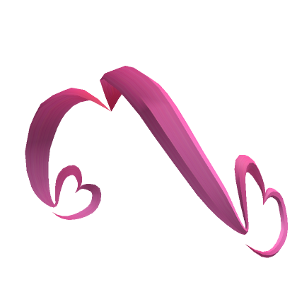 Roblox Item DoubleHeart Cowlick [Hot Pink]