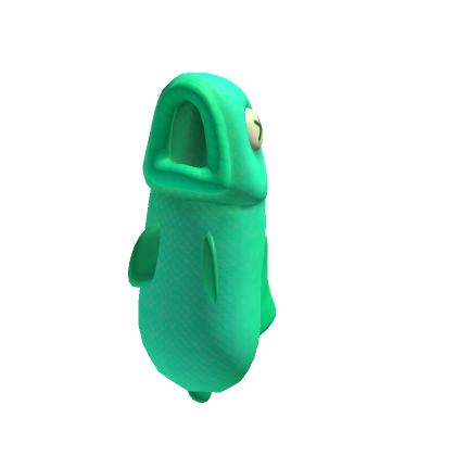 Roblox Item 👻🐟 Crossed Ghost Fish Suit Green Costume