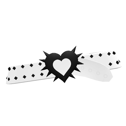 Y2K White Spiked Heart Belt 3.0's Code & Price - RblxTrade