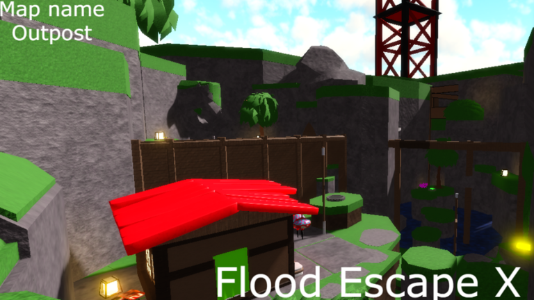 Flood Escape X (Corn Field Mountain map)