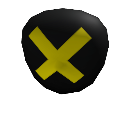 Roblox Item Yellow X Mask