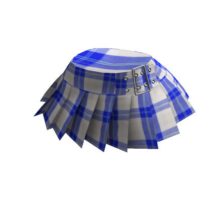 Blue pleated skirt roblox sale