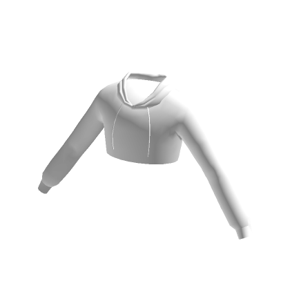 White Cropped Hoodie | Roblox Item - Rolimon's