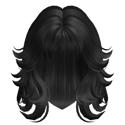 Grunge Wavy Black Hair  Roblox Item - Rolimon's