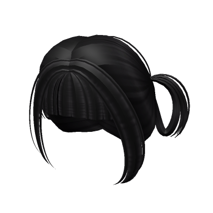 cutesy sweet doll black pigtails w/ curtain bangs | Roblox Item - Rolimon's