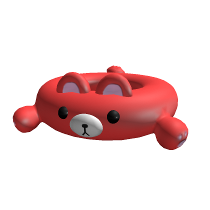 Roblox Item ୨୧ kawaii red bear plushie floaty