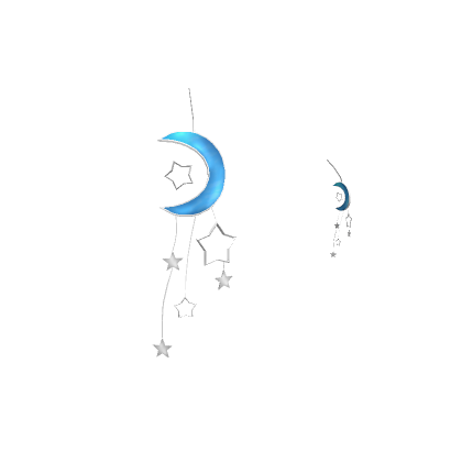 Roblox Item Moonlight Stars Earring in Silver