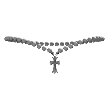Roblox Item Cross Pearls Necklace 1.0