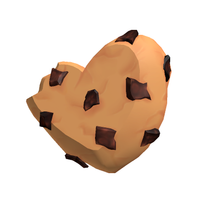 Roblox Item CammyxBoba heart chocolate chip cookie!