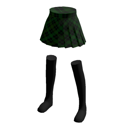 Green plaid shop skirt roblox