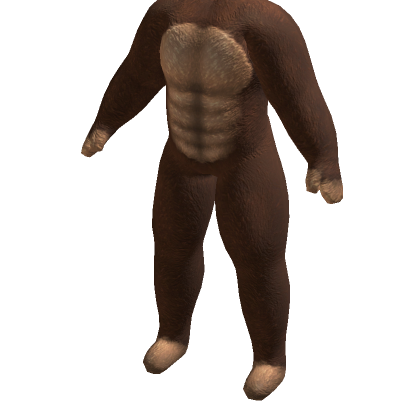 Roblox Item Giant Gorilla Monkey Suit - Brown