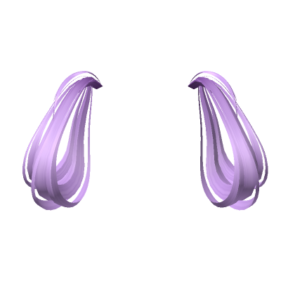Roblox Item Lazy Buns Extensions in Light Purple