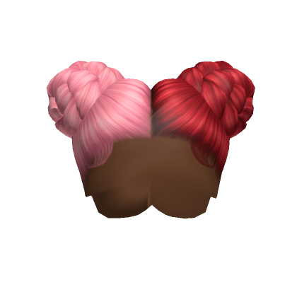 Roblox Item Red Ruby Braided Buns