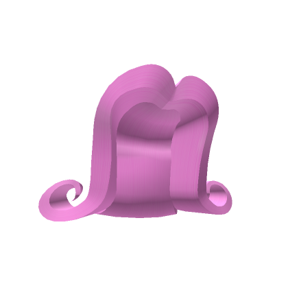 Roblox Item Pink Flipped Up Curls V2