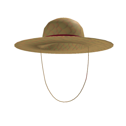 Roblox Item Straw Hat with Strap