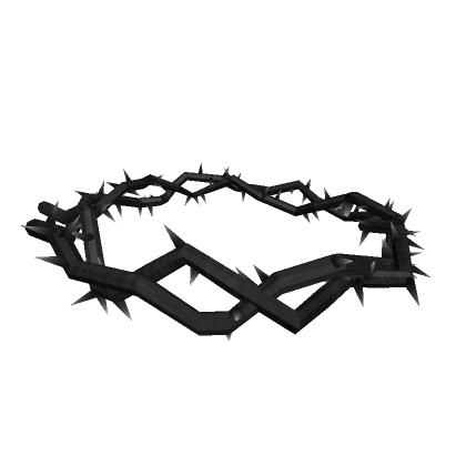 Roblox Item Goth Black Glowing Thorns Halo
