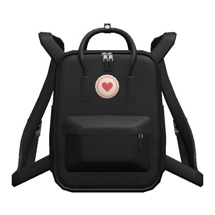 Black Y2K Sad Heart Backpack's Code & Price - RblxTrade