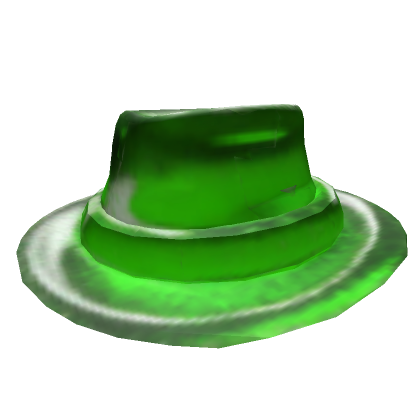 Green Jell-O Luxury Business Fedora | Roblox Item - Rolimon's