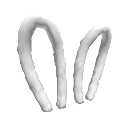 Roblox Item Fluffy White Bunny Ears