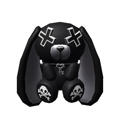 Black Gothic Skeleton Bunny Backpack 3.0