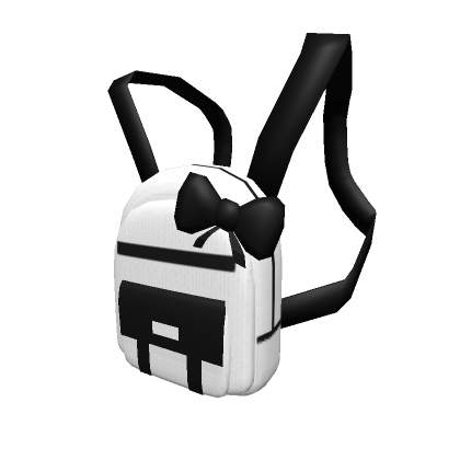 Roblox Item Mini Bow backpack White 3.0