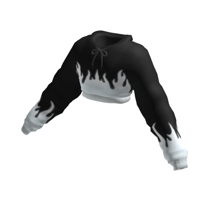 Black and white deals hoodie roblox