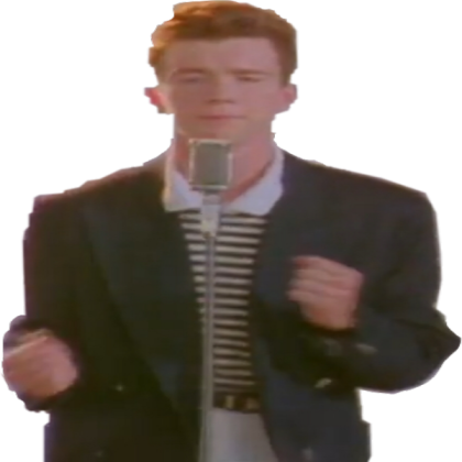 rick roll with different thumbnail and title