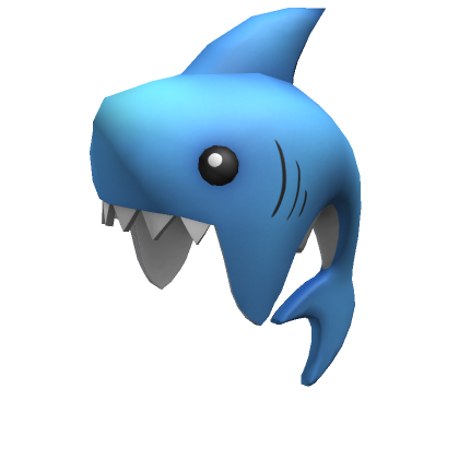 Blue Hungry Shark Hat - Roblox