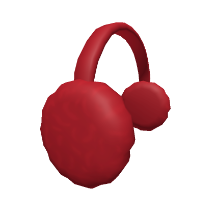 Roblox Item Red Earmuffs