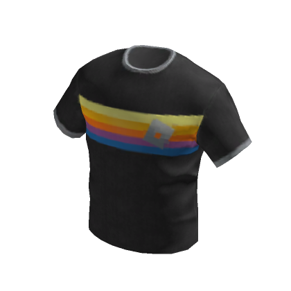 Roblox Item Striped T-Shirt - Black 