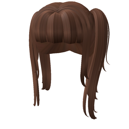 Roblox Item Brown high anime pigtails 