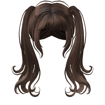 flowy magical pigtails brown's Code & Price - RblxTrade