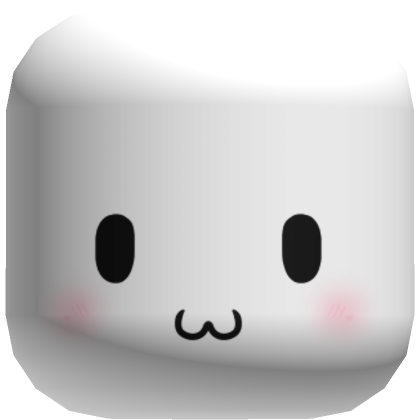 💖 Cute Blush Smile Kawaii Face (White)