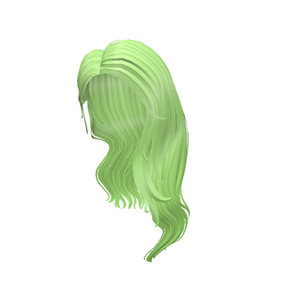 Roblox Item Lovely Breezy Hair - Lime Green