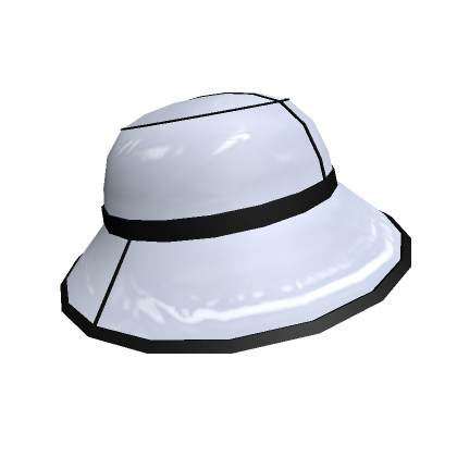 Roblox Item White Trendy Vinyl Hat