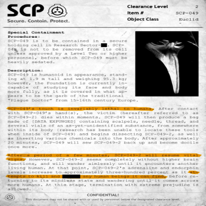 Scp 049 Document Roblox