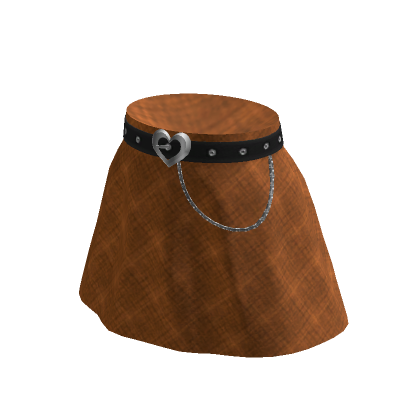 Orange Checkered Cute Skirt Roblox