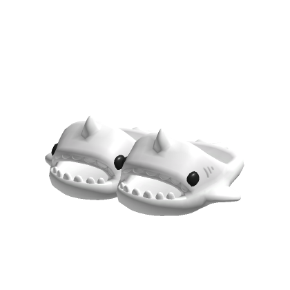 Roblox Item 3.0 White Shark Slippers